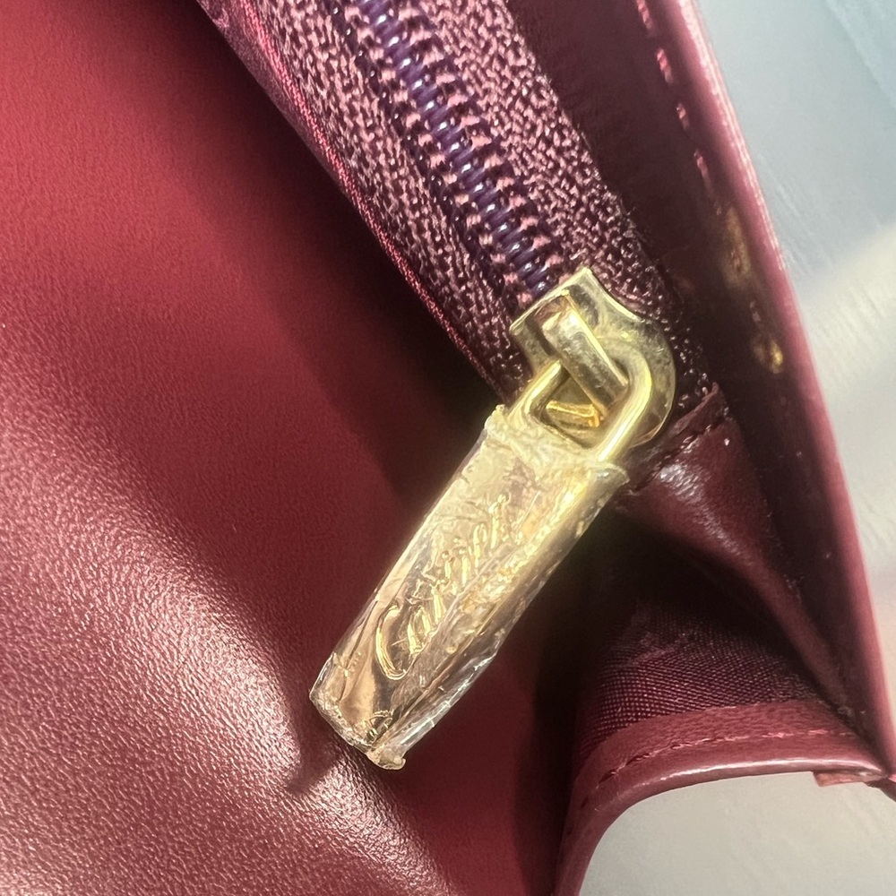 SOLD!❌ Cartier Burgundy Long Wallet - Picture 12 of 14